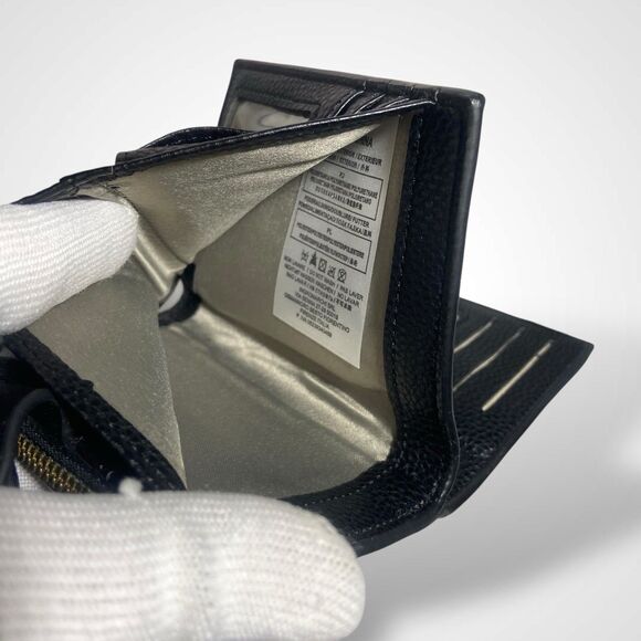 Gussaci Wallet PU Leather Black Bifold Large Capacity ID Credit Card Coin Cash - Picture 6 of 9